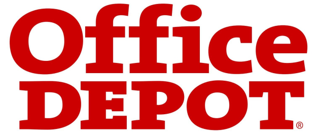 Logo Office dépot, spécialisée dans les fournitures de bureau depuis 1986.